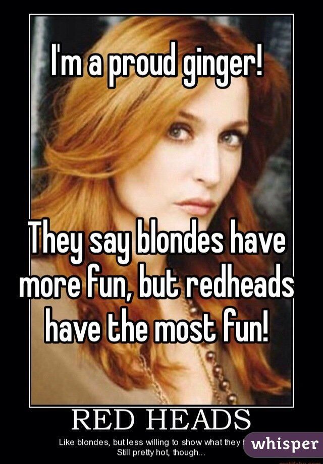 Fun have more redhead