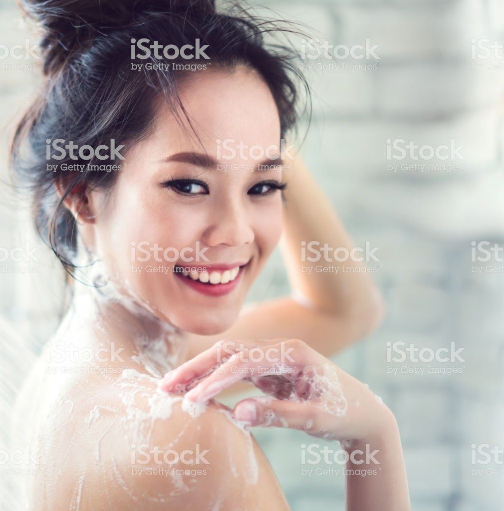 Mature asian women shower