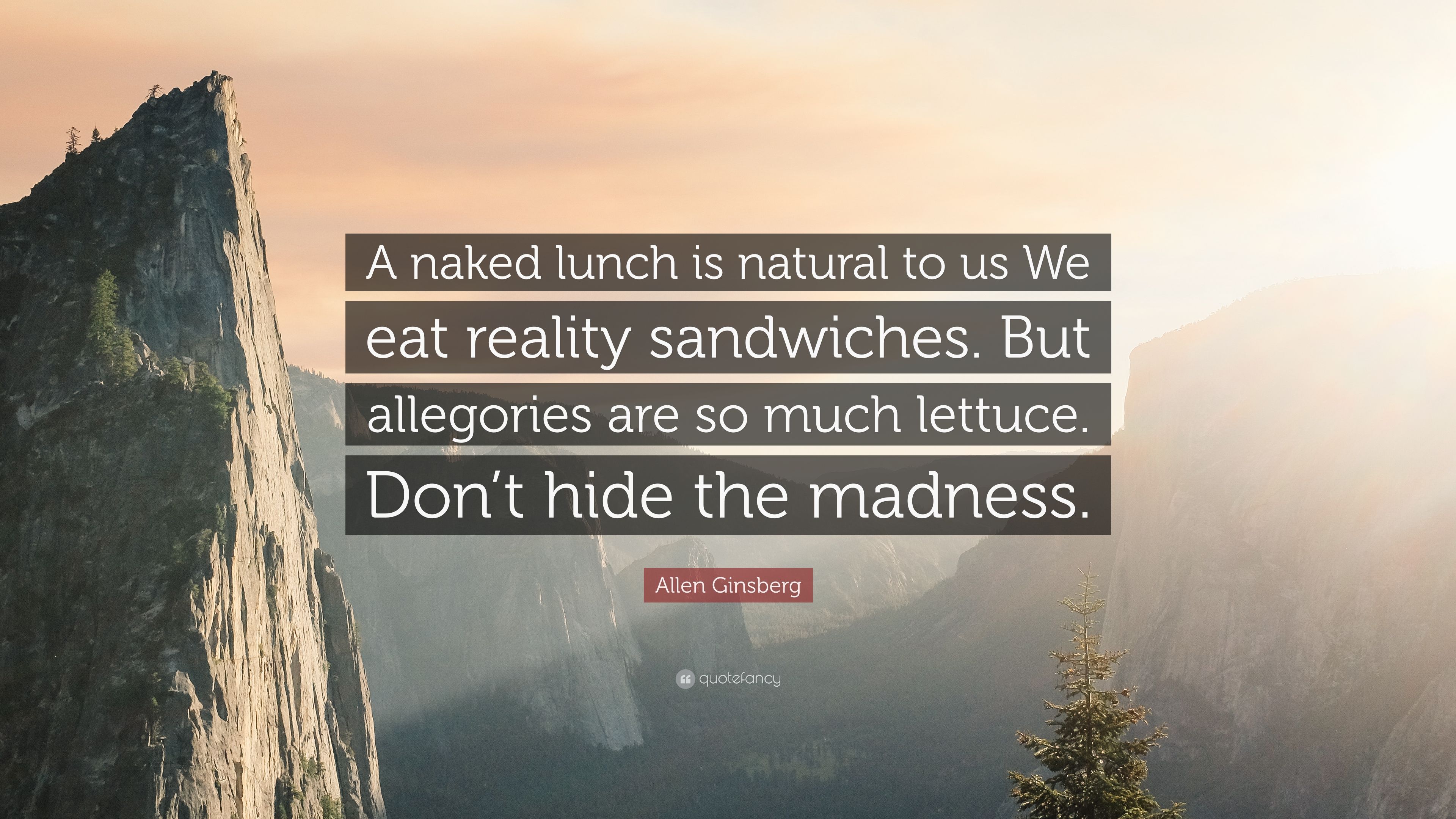 best of To us naked lunch A is natural