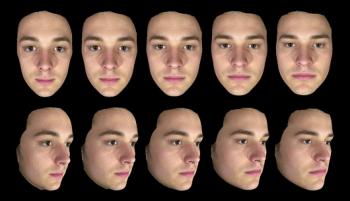 Scans facial features