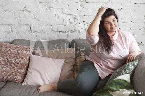 Chubby Brunette Couch Telegraph 
