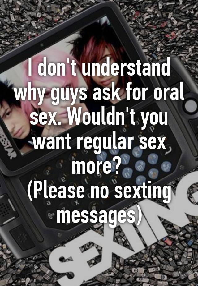 Understanding oral sex