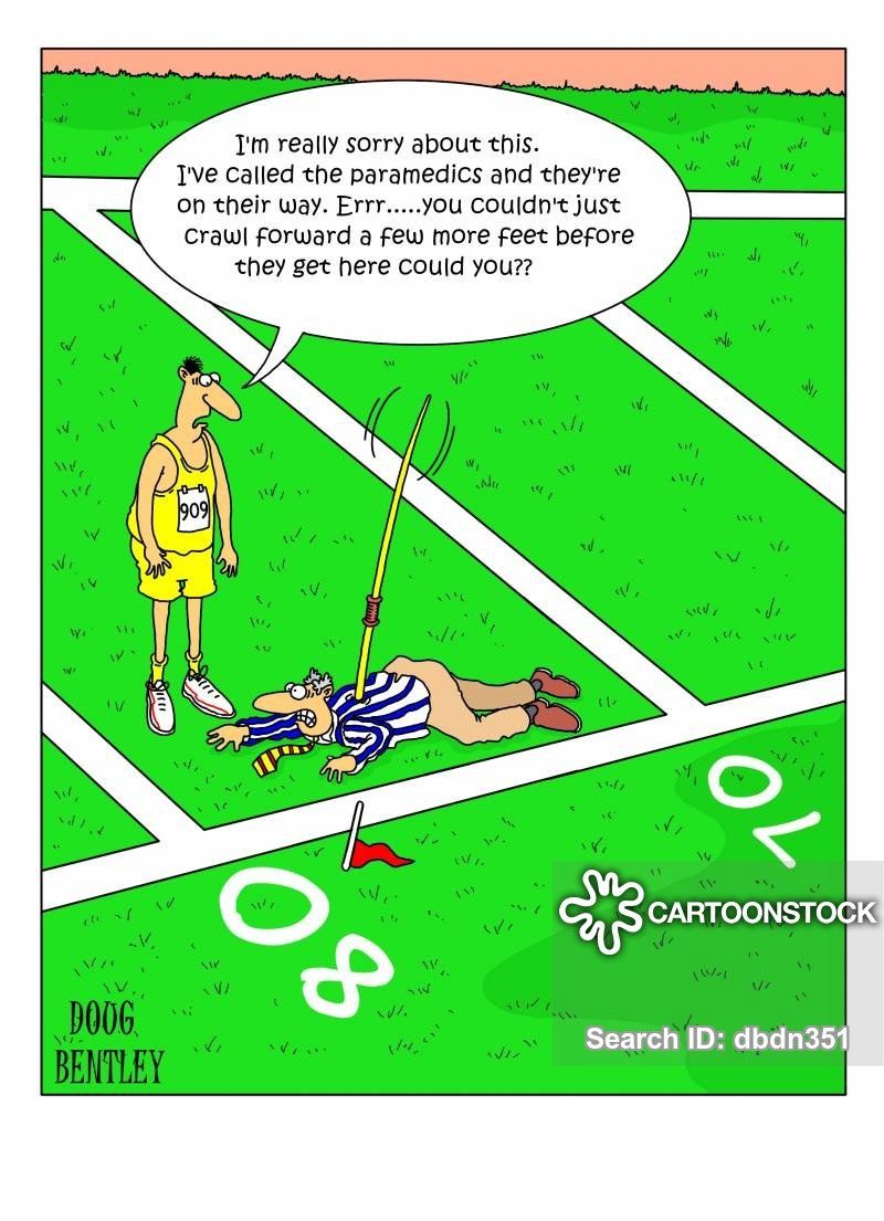 Javelin accident funny
