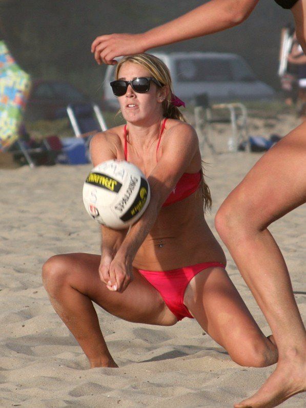 Beach volleyball pussy slips image