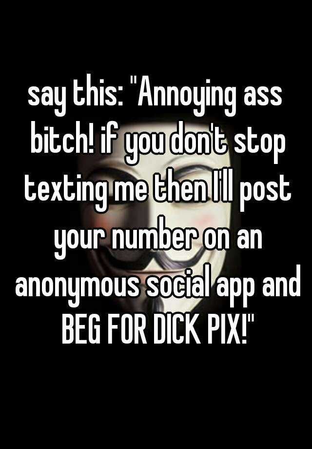 Beg for dick