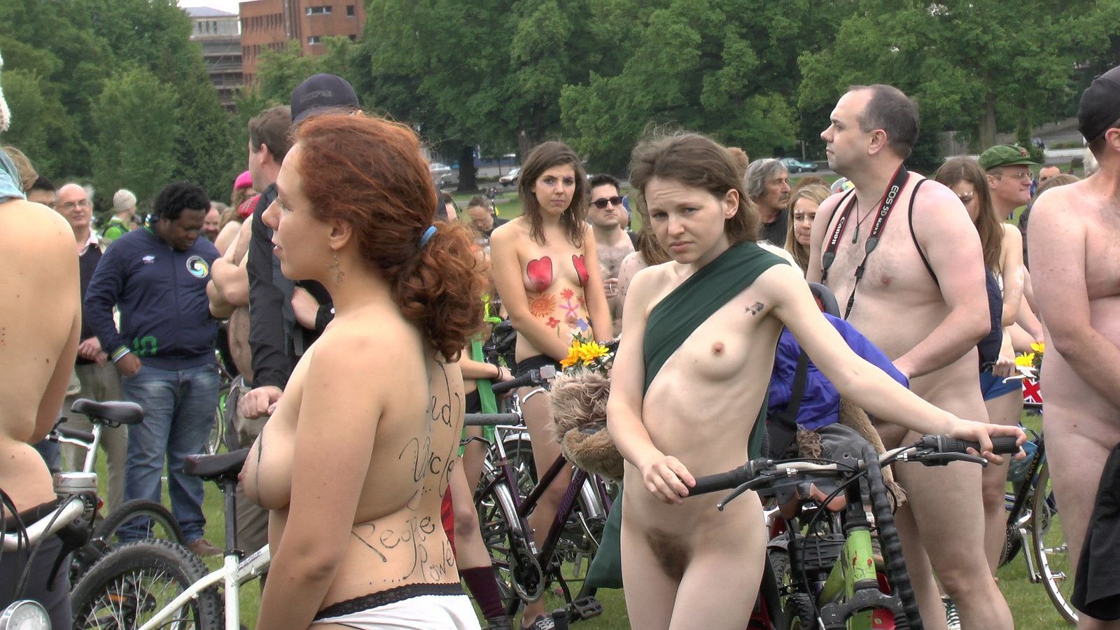 Bike naked ass funny