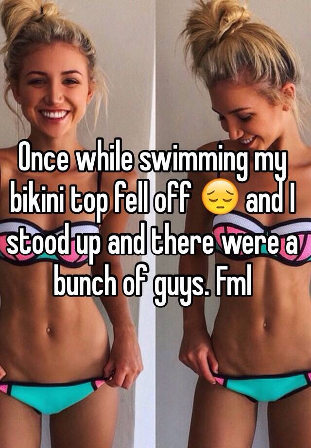Bikini fell off top