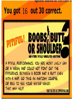 Ump reccomend Boobs butt and shoulder