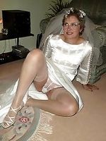 Bride upskirt stockings voyeur