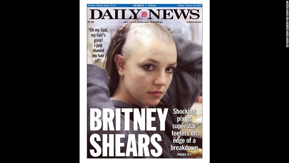 Britney cnn head shaved spear