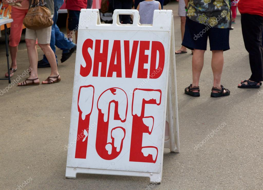 best of Ice signage Shaved