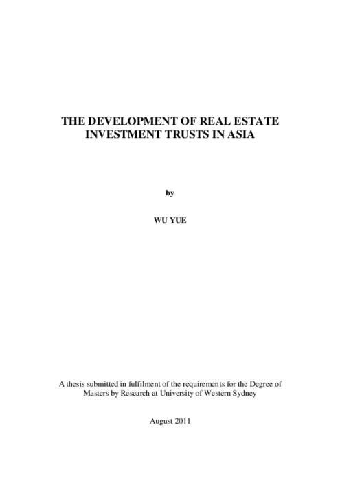 Lumberjack reccomend Asian real estate investment trust