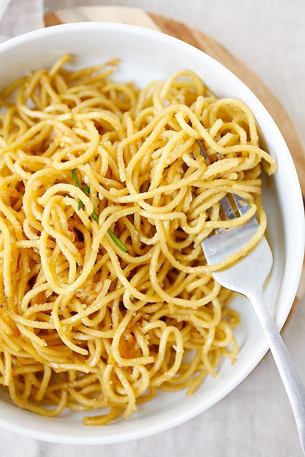 Asian garlic noodles recipe
