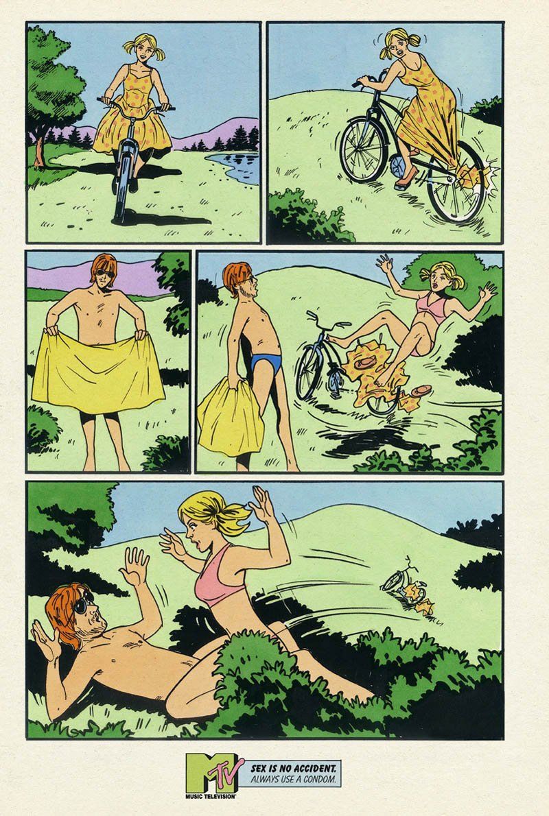 Comic strip about sex