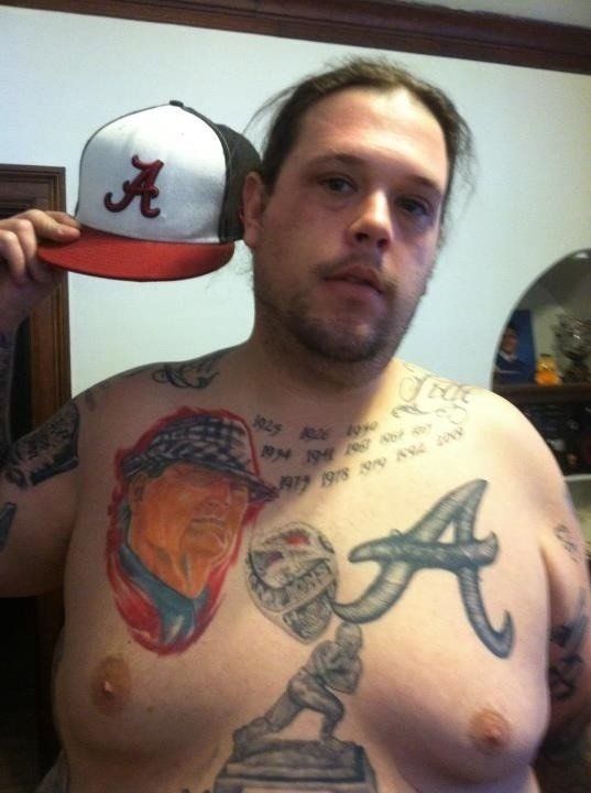 Alabama crimson tide tattoos