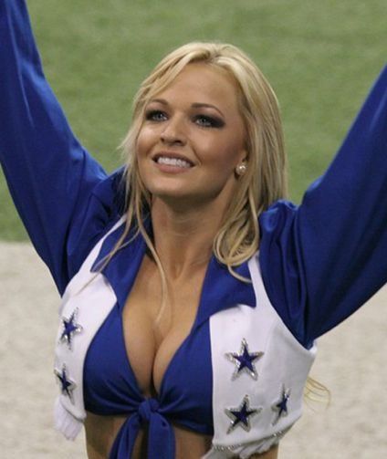 Dallas cowboys cheerleader boob