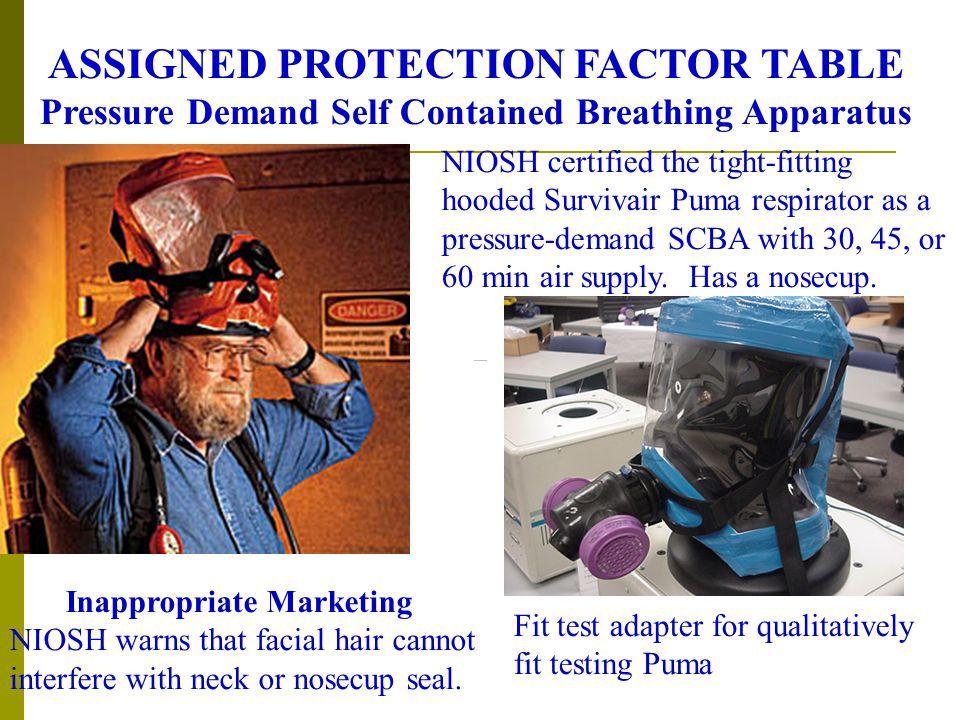 Facial hair and self-contained breathing apparatus