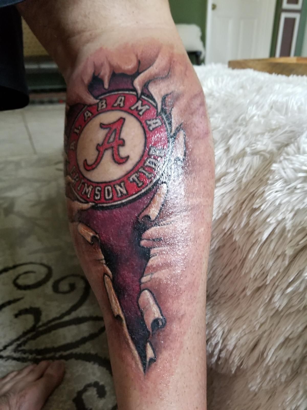 best of Tide Alabama tattoos crimson