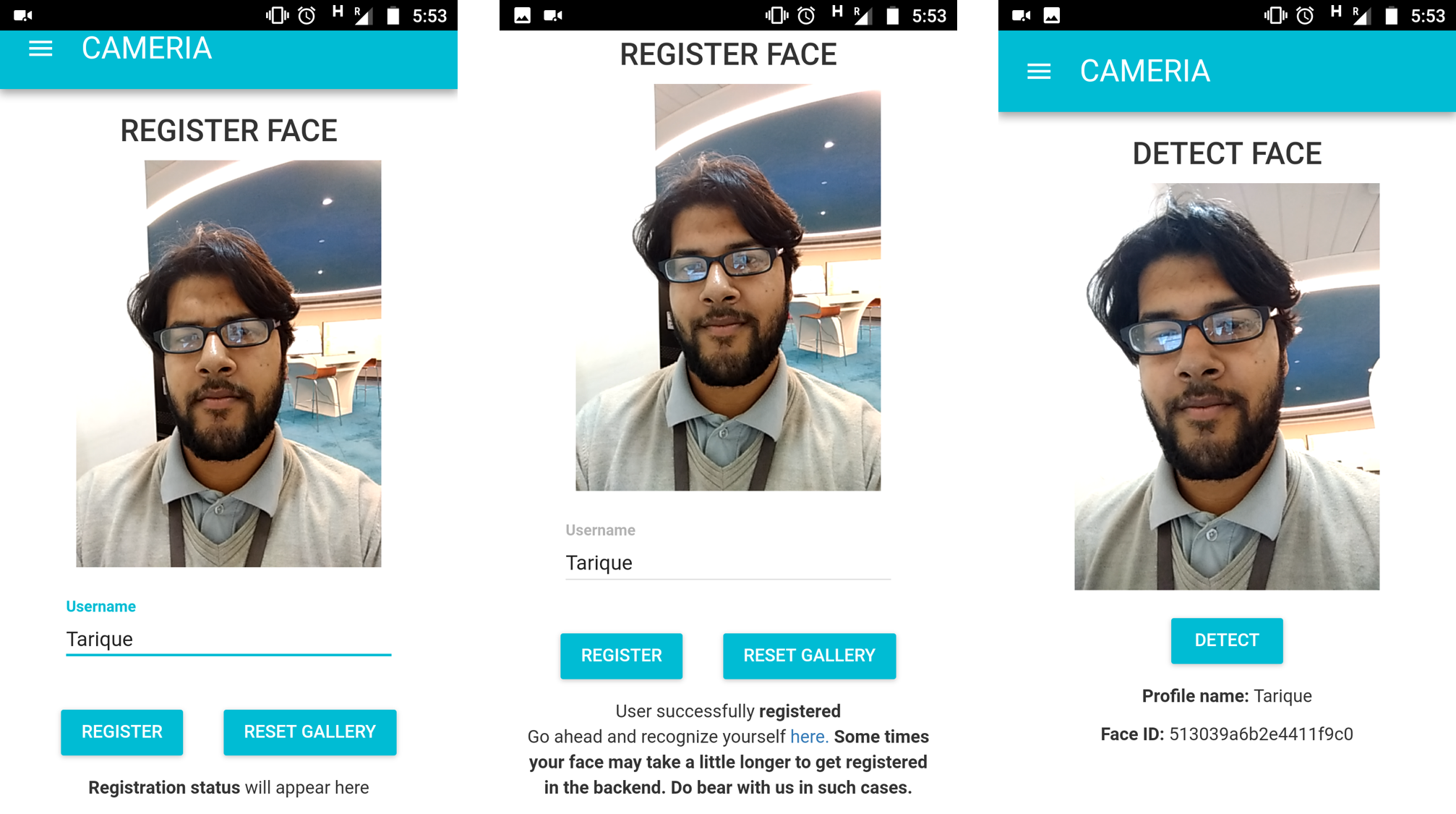 Facial recognition software for webcam