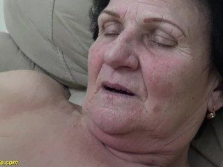 best of Facial nylon Granny