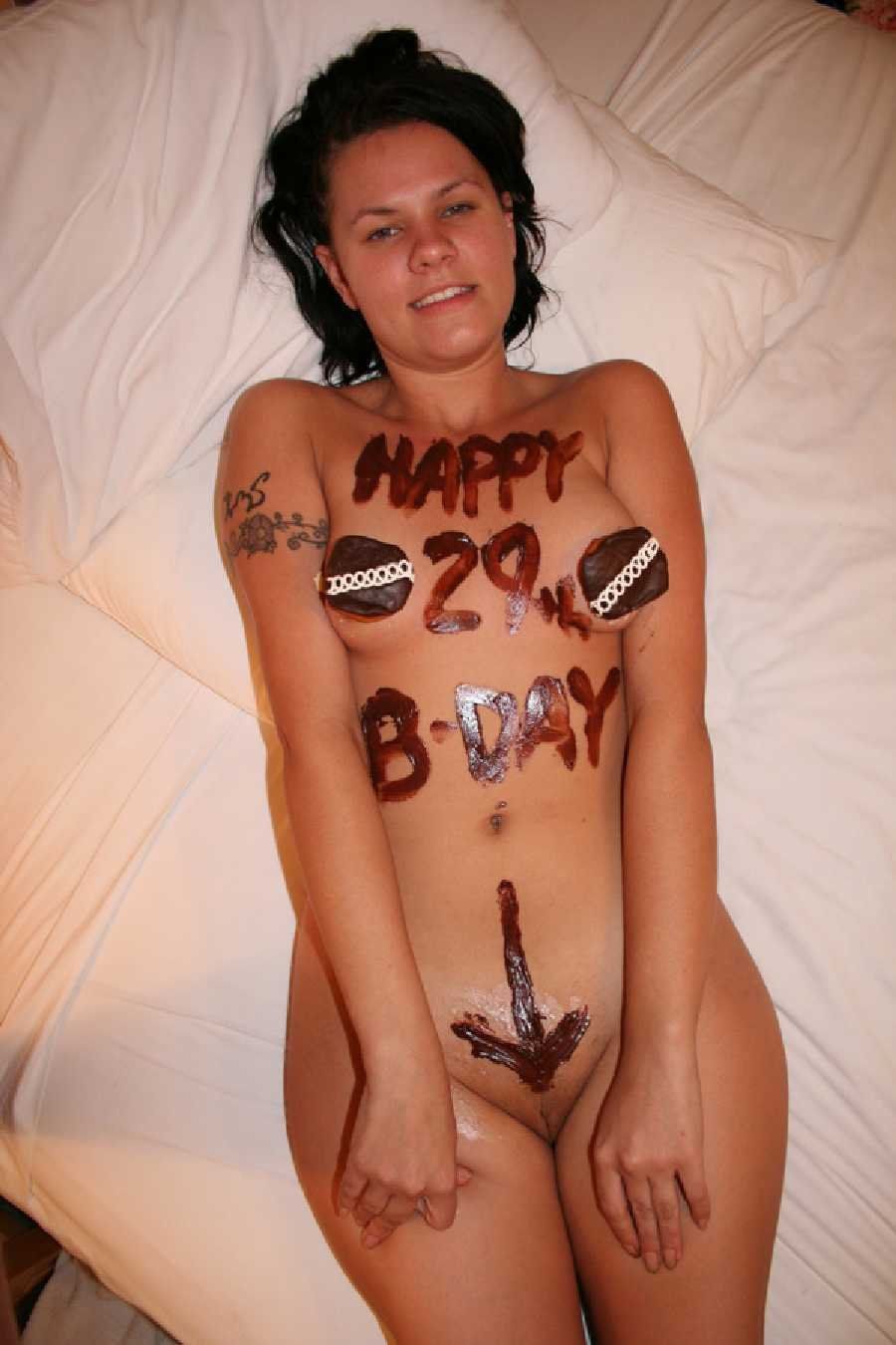 best of Females nude Happy birthday