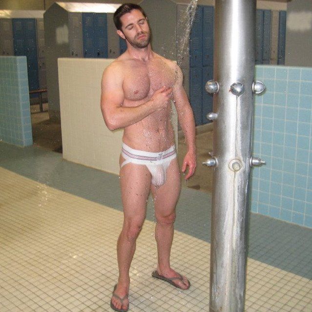 Hot shower gay locker