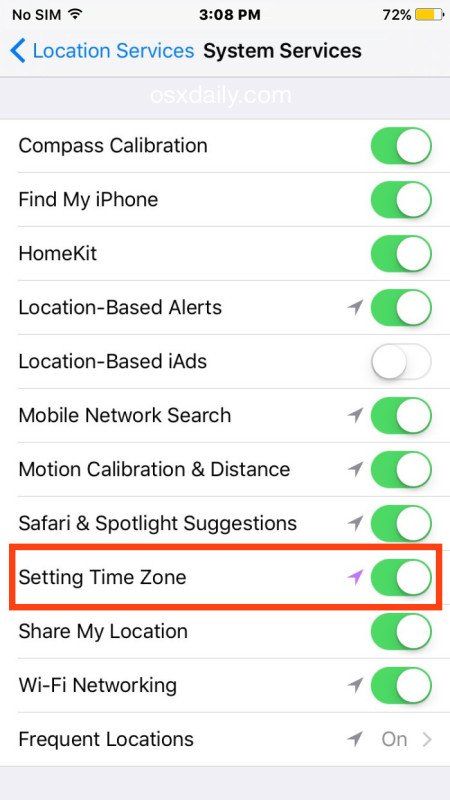 How to fix location on iphone