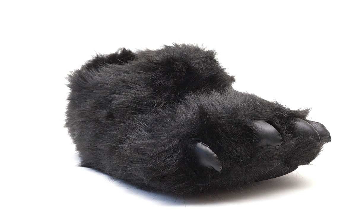 Mens adult large grizzly bear slippers