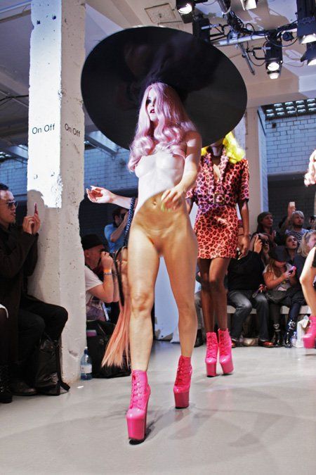 Naked fashion runway shows