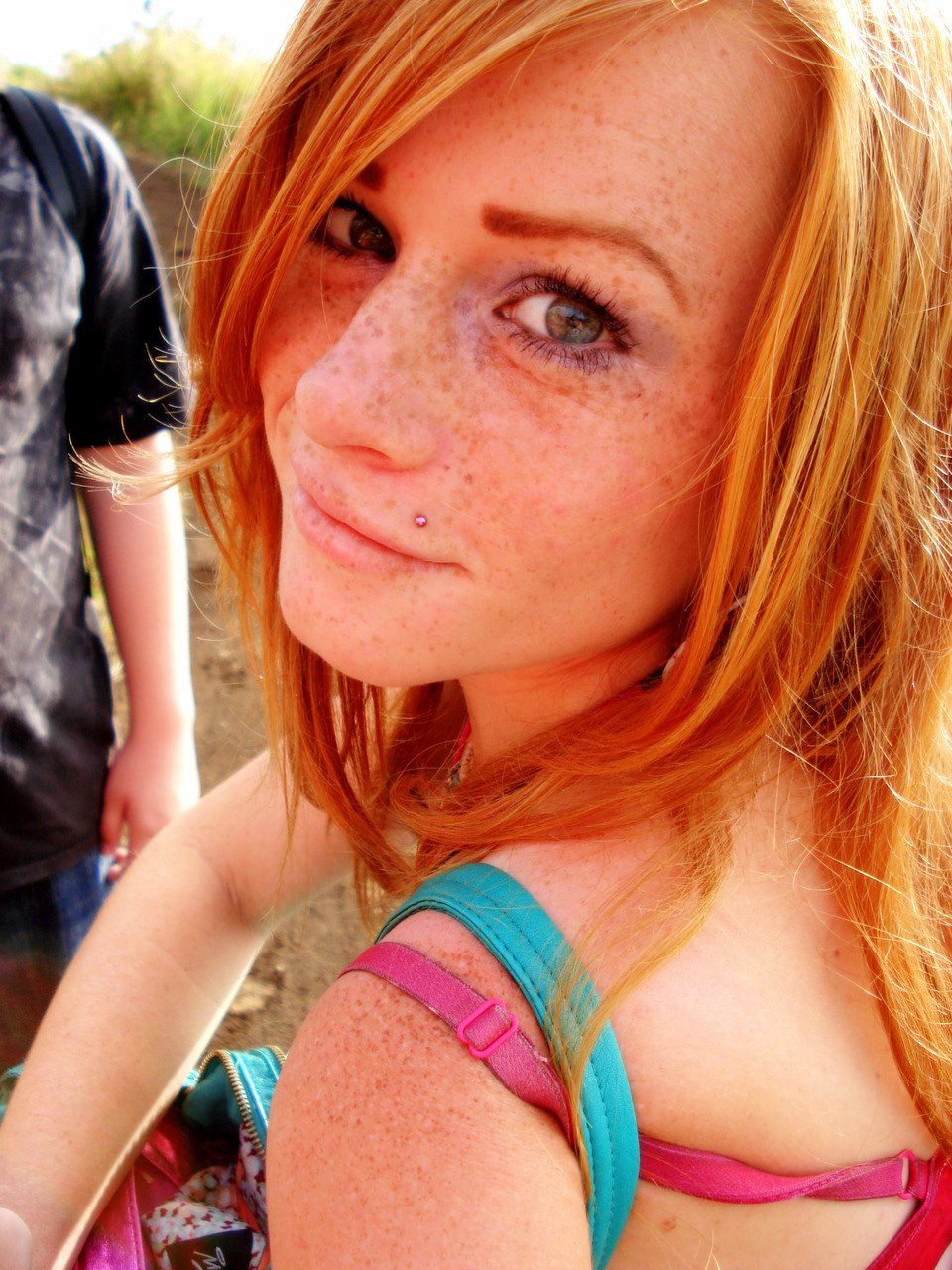 Freckled slut nude selfie