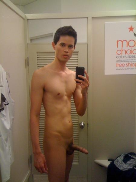 Nude male changing room