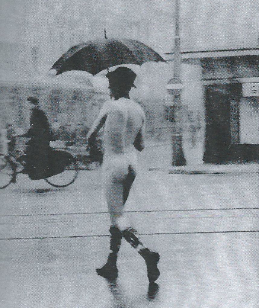Rabbit reccomend Nude man with umbrella