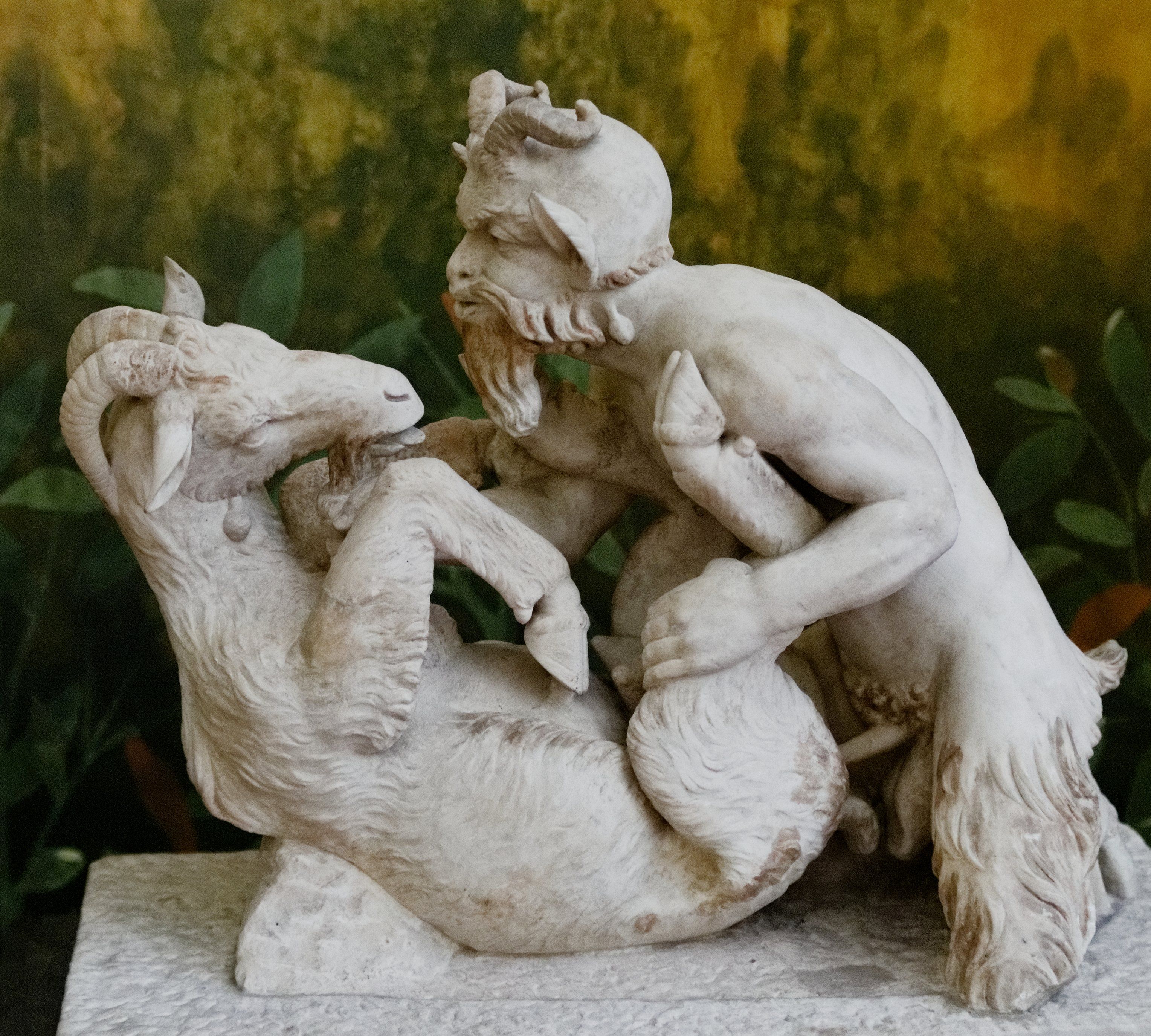 best of Goat sex Pan statue with having