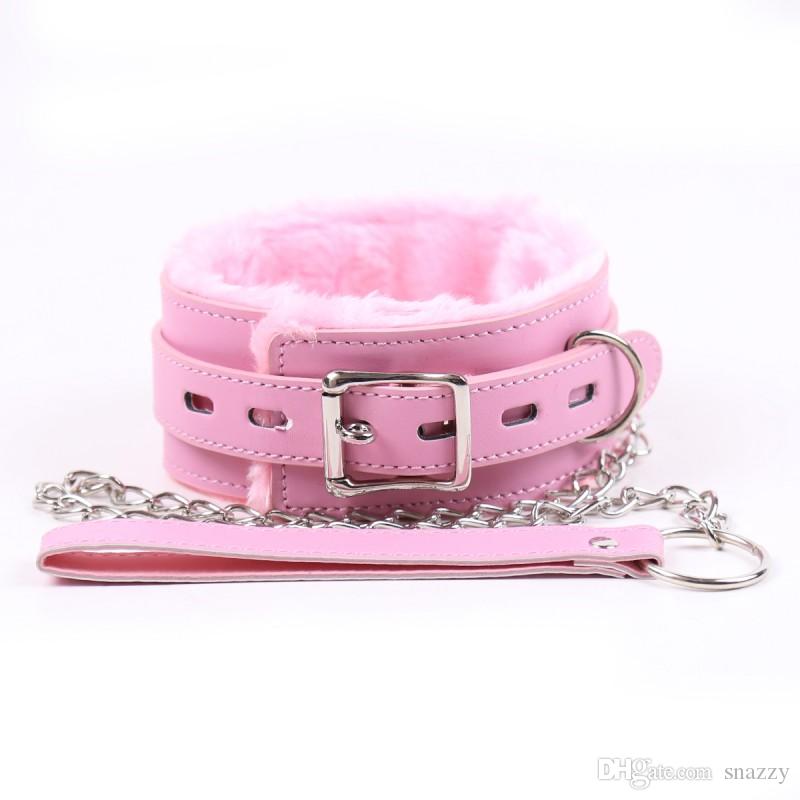 Pink bdsm collar
