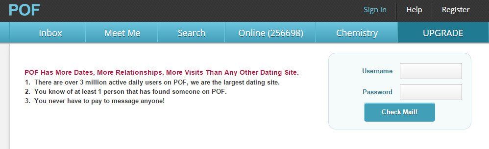 Pof dating sign in