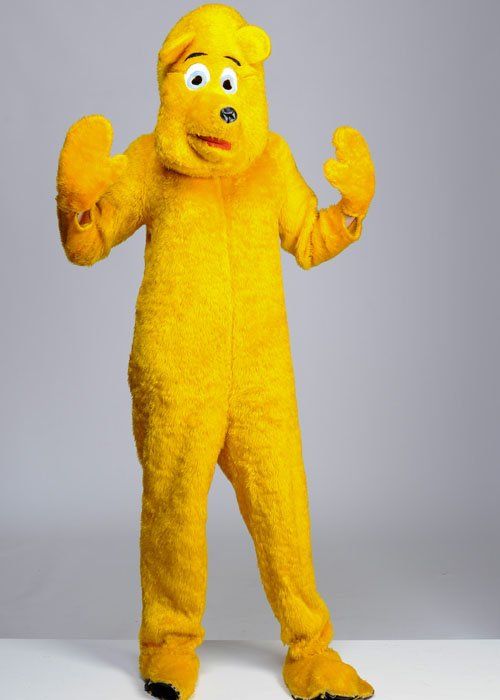 Rent adult golden bear costume