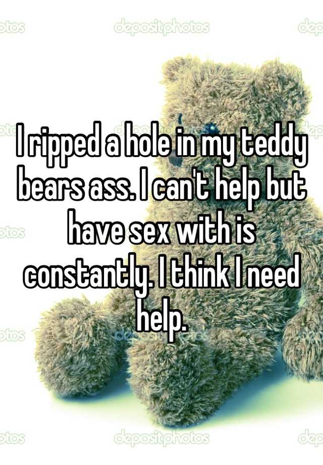 Sex teddy bear hole  image