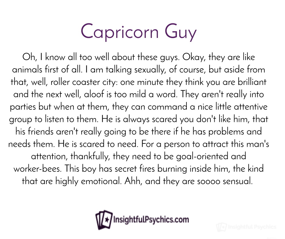 Golden G. reccomend Sex with a capricorn