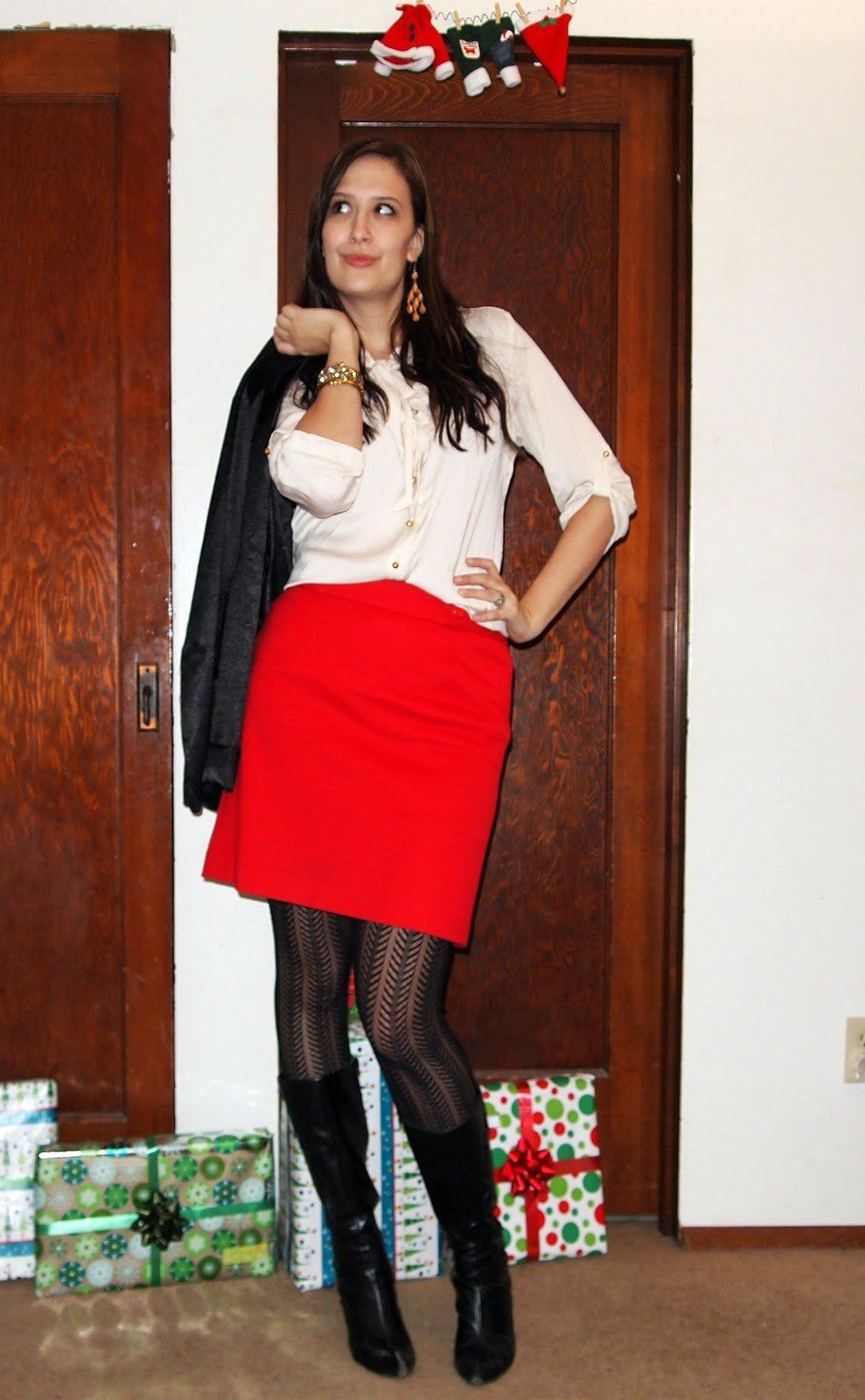 Sexy ms clause in pantyhose