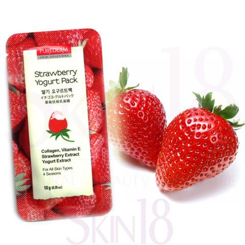 Strawberry yogurt facial