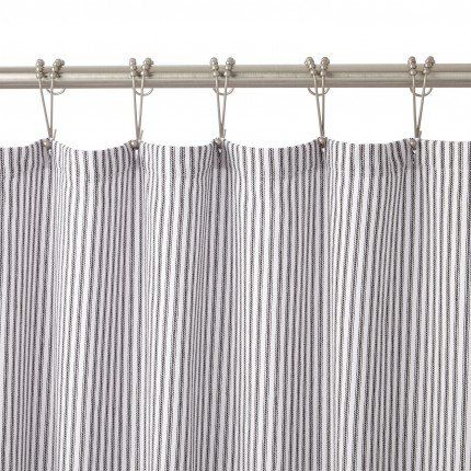 Snake reccomend Striped cotton shower curtain