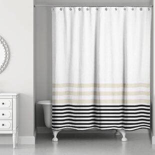Shortbread reccomend Striped cotton shower curtain