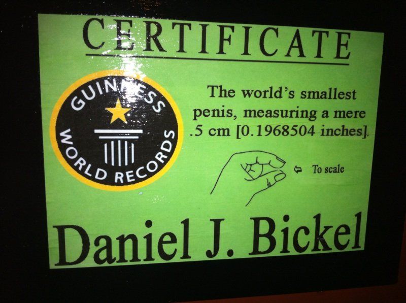 Be-Jewel reccomend World record smallest dick